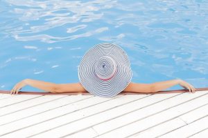 Copertura di una piscina fuori terra